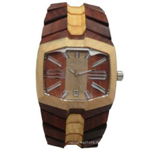 Hlw091 OEM Herren und Damen aus Holz Uhr Bambus Uhr hohe Qualität Armbanduhr